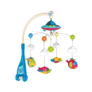 Baby Mix 38648 Karuzelka Plastikowa Z Projektorem I Pilotem - Niebieska Pl-408930 - Karuzele dla niemowląt - miniaturka - grafika 1