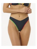 Stroje kąpielowe - Majtki kąpielowe RIP CURL V 80 High Skimpy Leg turkusowe XL - miniaturka - grafika 1