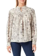 Bluzki damskie - TILDEN Damska bluzka z długim rękawem 37330978, beżowa, wielokolorowa, XL, Beżowy, wielokolorowy., XL - miniaturka - grafika 1