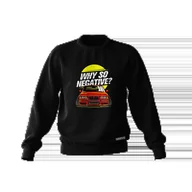 Odzież do sportów motorowych - Czarna bluza BMW E36 WHY SO NEGATIVE?-3XL - miniaturka - grafika 1