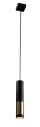 Lampy sufitowe - Amplex Kavos lampa wisząca 1-punktowa czarna 8362ax - miniaturka - grafika 1