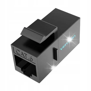 VENTION ZŁĄCZE ŁĄCZNIK ADAPTER BECZKA GNIAZDO KEYSTONE LAN RJ45 CAT 5E UTP - Wtyczki i adaptery - miniaturka - grafika 1
