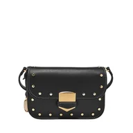 Torebki damskie - Fossil Small Flap Crossbody damskie Lennox miękka skóra bydlęca, ZB1977001, czarny, jeden rozmiar - miniaturka - grafika 1