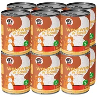 Mokra karma dla kotów - PetPot Karma mokra dla dorosłego kota Wołowina w sosie 12x415g - miniaturka - grafika 1