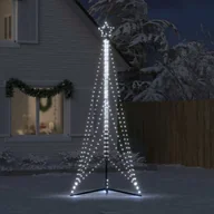 Oświetlenie świąteczne - vidaXL Oświetlenie choinkowe 525 LED biały zimny 302 cm - miniaturka - grafika 1