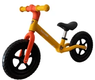 Rowerki biegowe - ULTRA LEKKI ROWEREK BIEGOWY PIANKOWE KOŁA RAMA NYLON ŻÓŁTY - miniaturka - grafika 1