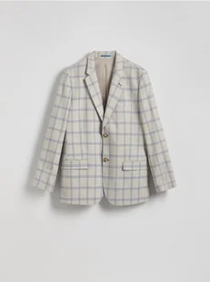 Reserved - Marynarka slim fit w kratę - beżowy - Kurtki męskie - miniaturka - grafika 1