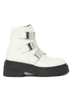 Botki damskie - Tommy Jeans Botki Tjw Chunky Boot Hardware EN0EN02443 Écru - miniaturka - grafika 1