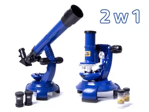 Zestaw mikroskop + teleskop dla dzieci nauka - Mały naukowiec - miniaturka - grafika 1