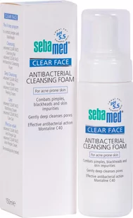 Pianka antybakteryjna oczyszczająca Sebamed Clear Face 150 ml (4103040156969) - Pianki do mycia twarzy - miniaturka - grafika 1