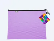Długopisy - KOPERTA Z SUWAKIEM METALOWYM A4 36X27 CM FIOLETOWA TETIS - miniaturka - grafika 1