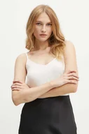 Bluzki damskie - Armani Exchange bluzka damska kolor beżowy wzorzysta 6DYH20 YN4VZ - miniaturka - grafika 1