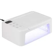 Lampy UV do paznokci - Lampa do paznokci z podpórką UV/LED Z22 do lakierów hybrydowych żeli i akrylożeli 168W biała - miniaturka - grafika 1