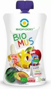 BIOFOOD Mus Śliwka+Jabłko+Banan BIO 90g - Bio Food - Kaszki dla dzieci - miniaturka - grafika 2
