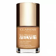 Podkłady do twarzy - Clarins Skin Illusion Velvet 114N Cappuccino - miniaturka - grafika 1