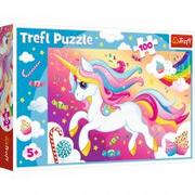 Puzzle - Trefl Puzzle 100 Piękny Jednorożec - miniaturka - grafika 1