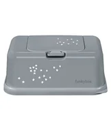 Pojemniki łazienkowe - Funkybox - Pojemnik na Chusteczki, Grey Little Stars - miniaturka - grafika 1