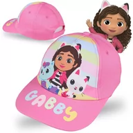 Czapki damskie - Koci Domek Gabi Różowa, dziewczęca czapka z daszkiem, dla dziewczynki 54 cm - miniaturka - grafika 1