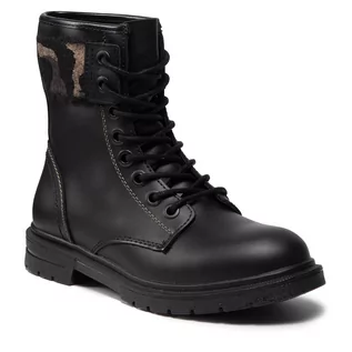 Botki damskie - Wrangler Botki Spike Punk WL12564A Black/Military 298 - grafika 1