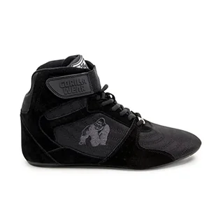Gorilla Wear Perry High Tops Pro – czarne/czarne – buty do kulturystyki i fitnessu dla kobiet i mężczyzn, czarny, 41 EU - Koszulki i topy damskie - miniaturka - grafika 1