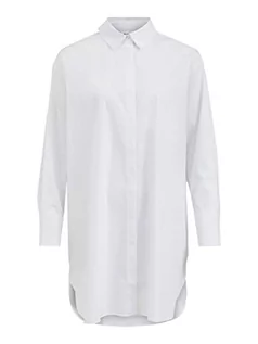 Koszule damskie - Vila Damska koszula Vigimas Oversize L/S Long Shirt/Su-noos, Optyczny Snow, 42 - grafika 1