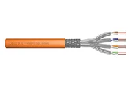 Kable miedziane - DIGITUS 50 m Kabel sieciowy kat. 7 - S-FTP (PiMF) Simplex - BauPVO Dca - LSZH Bezhalogenowy - 1200 MHz Miedź AWG 23/1 - Kompatybilny z PoE+ - Kabel LAN Kabel instalacyjny Kabel Ethernet - Pomarańczowy - miniaturka - grafika 1
