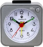 Zegary - Perfect Budzik Perfect BB05508 szary mały 5,7 cm podświetlenie drzemka . - miniaturka - grafika 1