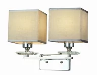 Lampy ścienne - Lumina Deco Kinkiet LINIANO chrom W2 LDW-2 CHR - miniaturka - grafika 1