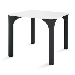 Stół Pure antracytowe nogi, biały blat - Lyxo Design - Stoły - miniaturka - grafika 1