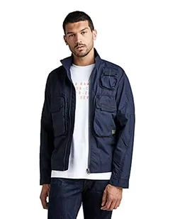 G-Star Raw Męska kurtka bomberka z kieszonką, Niebieski (mazarynowy błękit D20121-A790-4213), L - Kurtki męskie - miniaturka - grafika 1