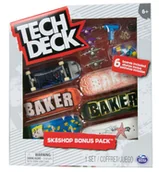 Samochody i pojazdy dla dzieci - Tech Deck zestaw Sk8Shop 6 deskorolek Bonus Pack Baker + akcesoria - miniaturka - grafika 1