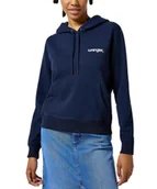 Bluzy damskie - BLUZA DAMSKA Z KAPTUREM WRANGLER 112356459 HOODIE NAVY, L - miniaturka - grafika 1