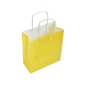 Torba prezentowa, 180x80x225mm, żółta - Opakowania i torebki na prezenty - miniaturka - grafika 1