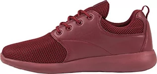Koszulki męskie - Urban Classics Męskie buty Light Runner Shoe Low-Top, czerwony - czerwony Burgundy Burgundy 717-36 EU - grafika 1