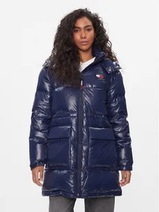 Tommy Jeans Kurtka puchowa Alaska DW0DW16573 Granatowy Regular Fit - Kurtki damskie - miniaturka - grafika 1