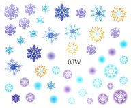 Ozdoby do paznokci - Naklejki wodne na paznokcie - nr 08W - miniaturka - grafika 1