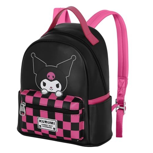 Karactermania Unisex Fan Hs Plecak 2.2 FAN HS Plecak 2.2 (1 szt.), Wielokolorowy Kuromi, Jeden rozmiar, Plecak FAN HS 2.2