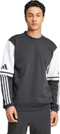 Bluzy męskie - Bluza męska adidas Squadra 25 Sweat Crew czarna JE2780 S - miniaturka - grafika 1