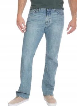 WRANGLER JEANSY MĘSKIE PROSTE DŁUGIE NIEBIESKIE 34/32 JQA