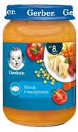 Dania dla dzieci - Gerber Smakowita Mintaj z warzywami - obiad po 8m-cu 190g - miniaturka - grafika 1