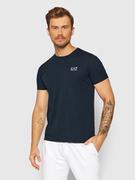 Koszulki męskie - Emporio Armani EA7 T-Shirt 8NPT51 PJM9Z 0578 Granatowy Regular Fit - miniaturka - grafika 1