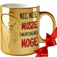 Kubki - ZŁOTY KUBEK prezent dla żony przyjaciółki mamy siostry dziewczyny grawer - miniaturka - grafika 1