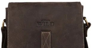 Saszetka męska z naturalnej skóry Wild MN-9-MH - Torby męskie - miniaturka - grafika 2