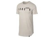 Koszulki męskie - Nike Air Jordan Sportswear Alt-Hem Pocket Tee Desert Sand - miniaturka - grafika 1