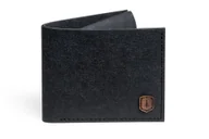 Portfele - BeWooden Czarny zmywalny portfel papierowy Nox Washpaper Wallet uniwersalny szaro-melanżowy - miniaturka - grafika 1