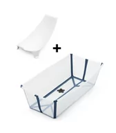 Wanienki dla dzieci - Stokke Flexi składana wanienka dzieięca Bath X-large Bungle - blue - miniaturka - grafika 1