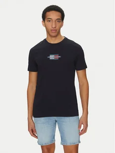 Tommy Hilfiger T-Shirt Flag Box MW0MW38636 Granatowy Regular Fit - Koszulki męskie - miniaturka - grafika 1