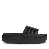 Klapki i japonki damskie - Klapki adidas Adilette Platform Slides HQ6179 Czarny - miniaturka - grafika 1