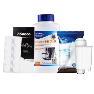 Zestaw do Ekspresów Philips Filtr AL-Inte+, Tabletki Odtłuszczające CA6704 10szt, Odkamieniacz Uniwersalny Aqualogis 250ml - Akcesoria i części do ekspresów do kawy - miniaturka - grafika 1