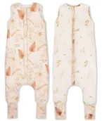 Śpiworki dla dzieci - Dwustronny Śpiworek Z Nóżkami 2,5 Tog 1-2 Lata Bohemian Sand/Bohemian Botanic Sleepee - miniaturka - grafika 1
